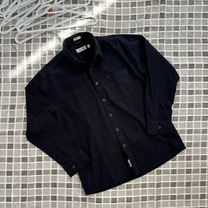Lacoste Black and Blue Casual Button Down Shirt